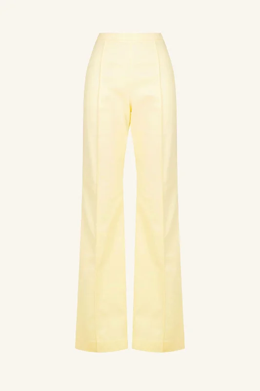 LANI BOOT CUT FLARED PANT - VANILLA