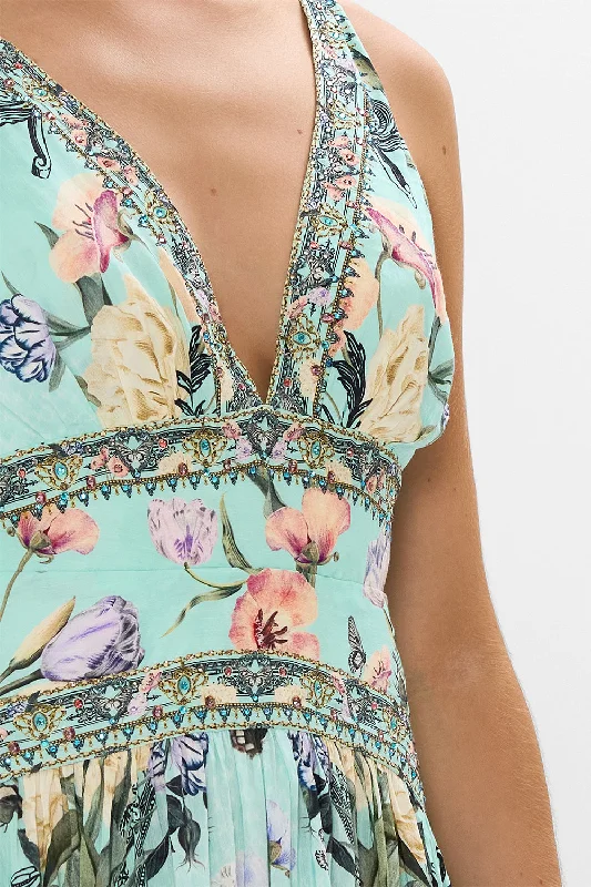 TIE SHOULDER DRESS PETAL PROMISE LAND