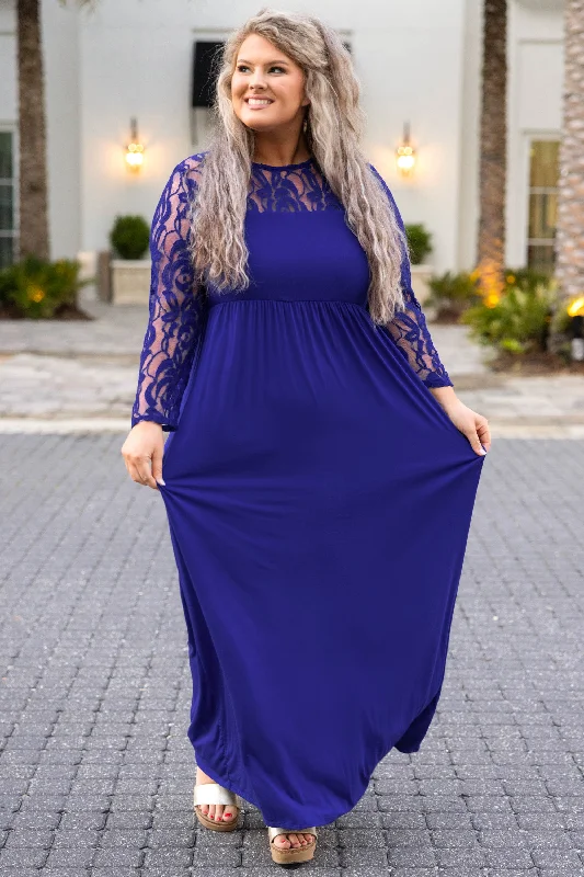 Looking Elegant Maxi Dress, Royal