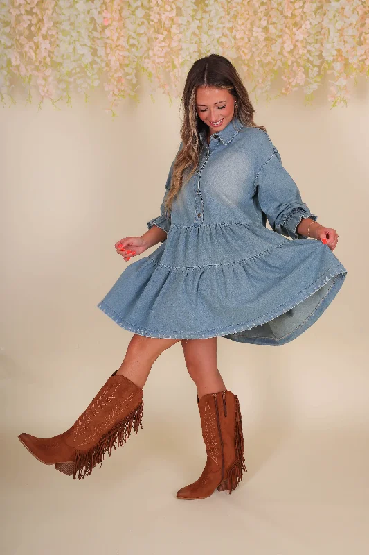 Something Blissful Denim Dress