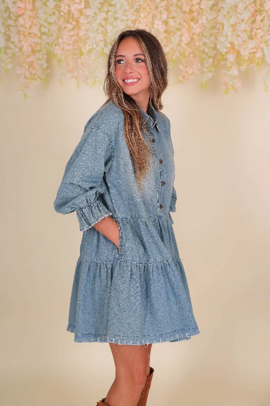 Something Blissful Denim Dress