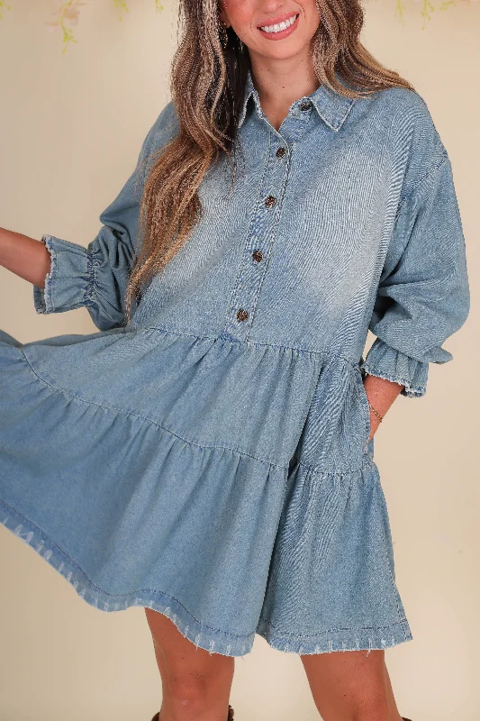 Something Blissful Denim Dress