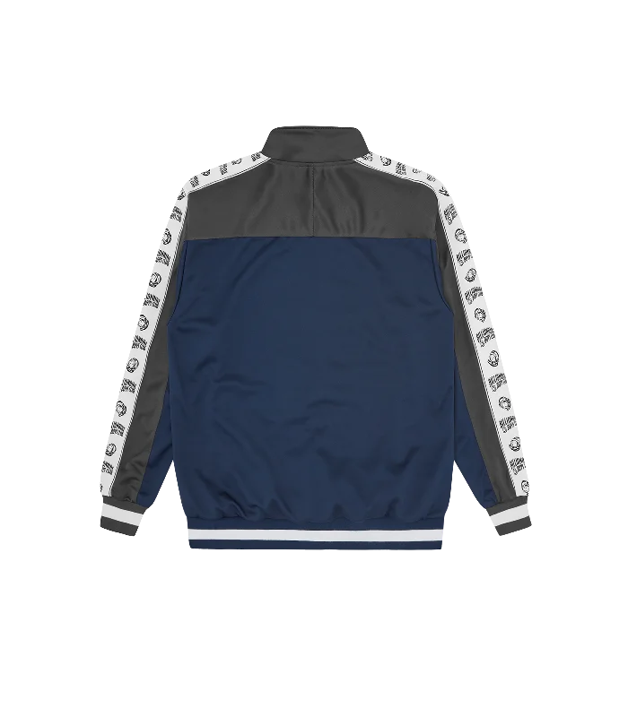 2TONE TRACK JACKET - GREY/NAVY