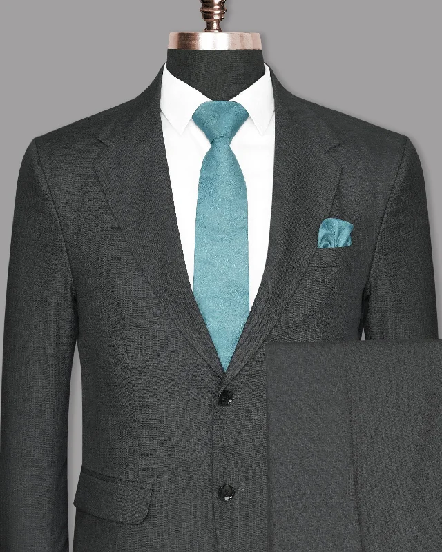 Anchor Grey Micro Checked Wool Blend Suit