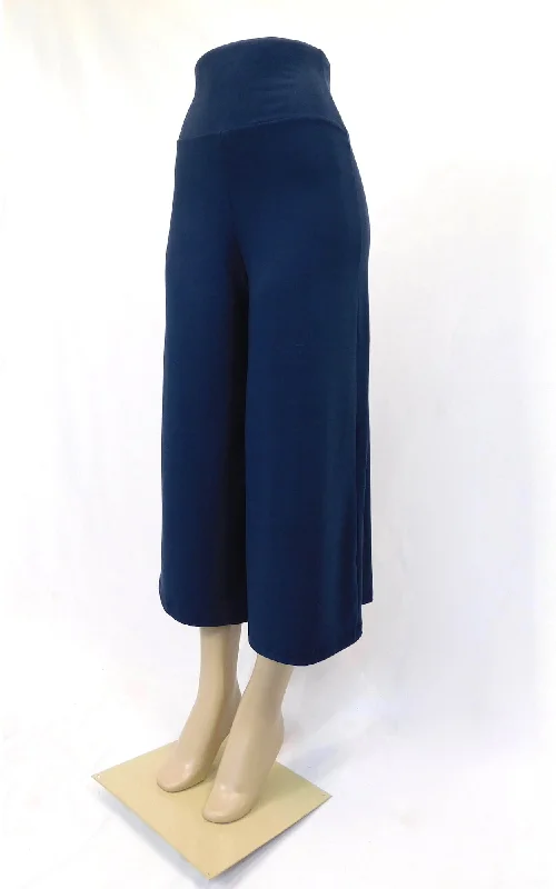 Bamboo Xtra Wide Long 25"" Capri Pant Mid-Weight - Marine Blue - F24