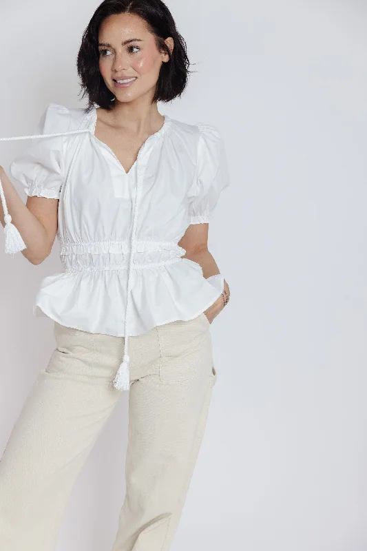 Beau Blouse in White