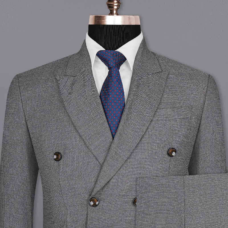 Boulder Grey Double Breasted Woolrich suit