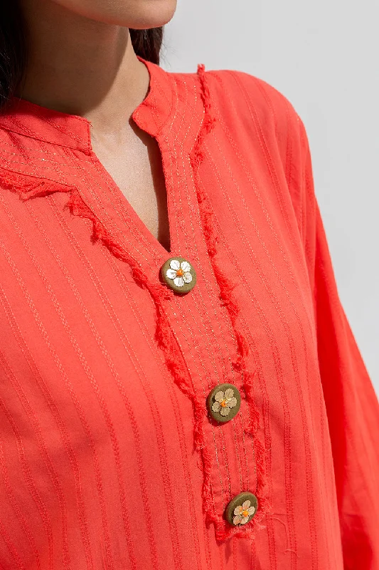 EMBROIDERED JACQUARD SHIRT (PRET)