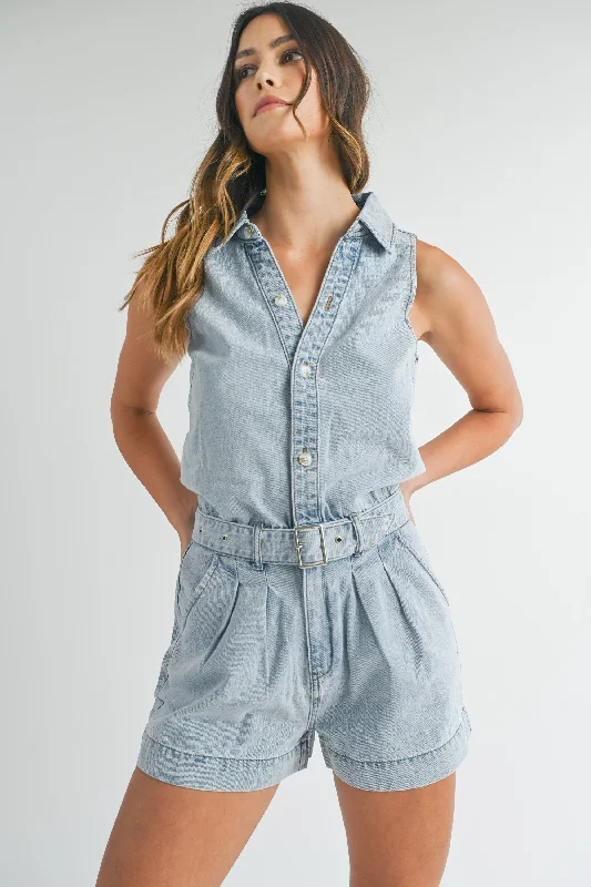 Casual Daze Denim Romper