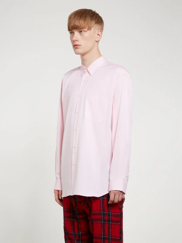 CDG Shirt Forever - Wide Fit Cotton Shirt - (Pink)