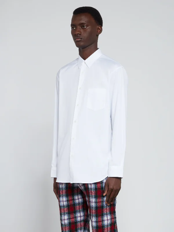 CDG Shirt Forever - Classic Fit Woven Cotton Shirt - (White)