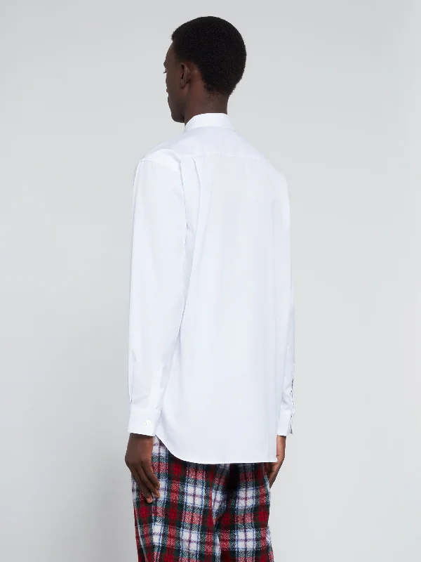 CDG Shirt Forever - Classic Fit Woven Cotton Shirt - (White)