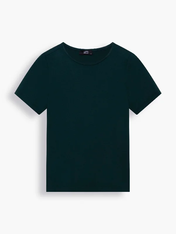 Modern Cut T-shirt in Emerald Green