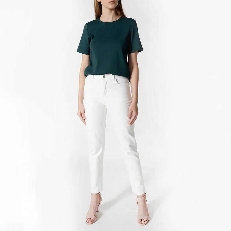 Modern Cut T-shirt in Emerald Green