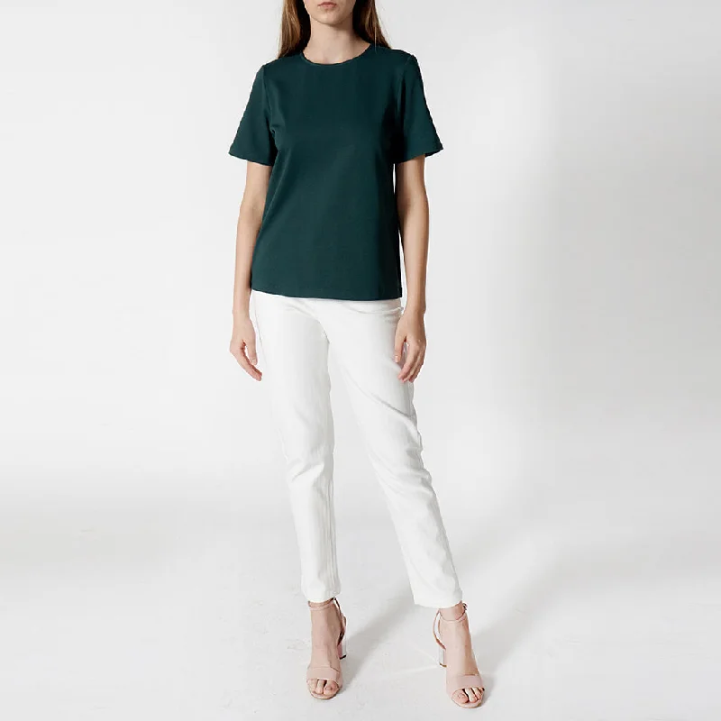 Modern Cut T-shirt in Emerald Green