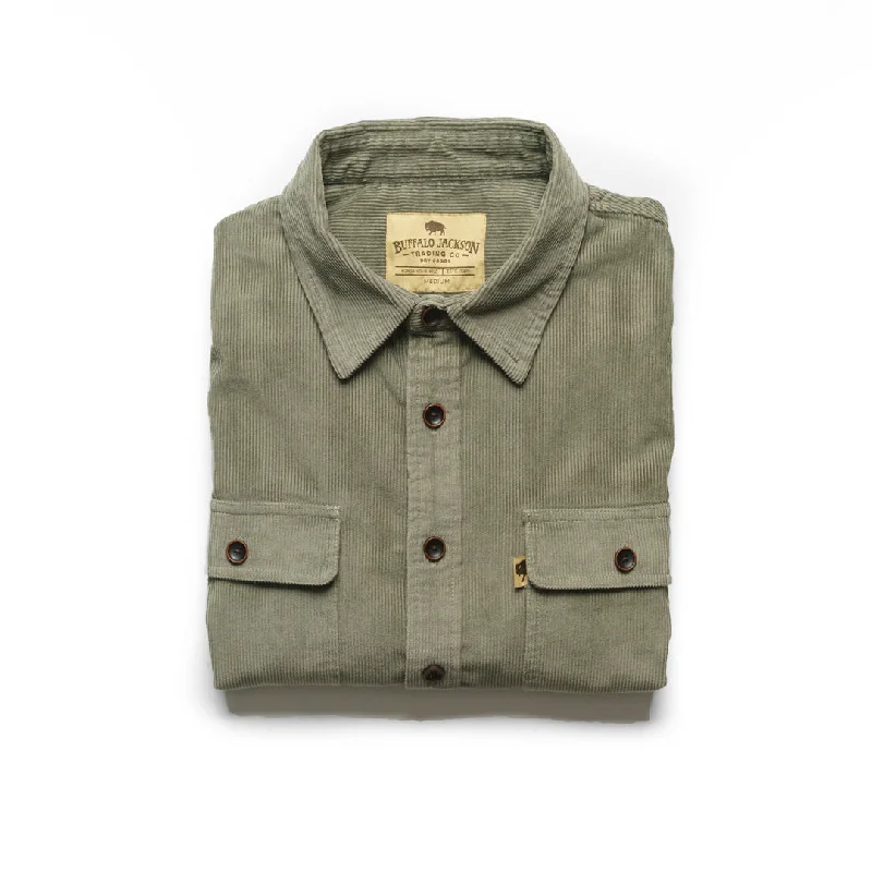 Bradford Corduroy Shirt Jac | Sage