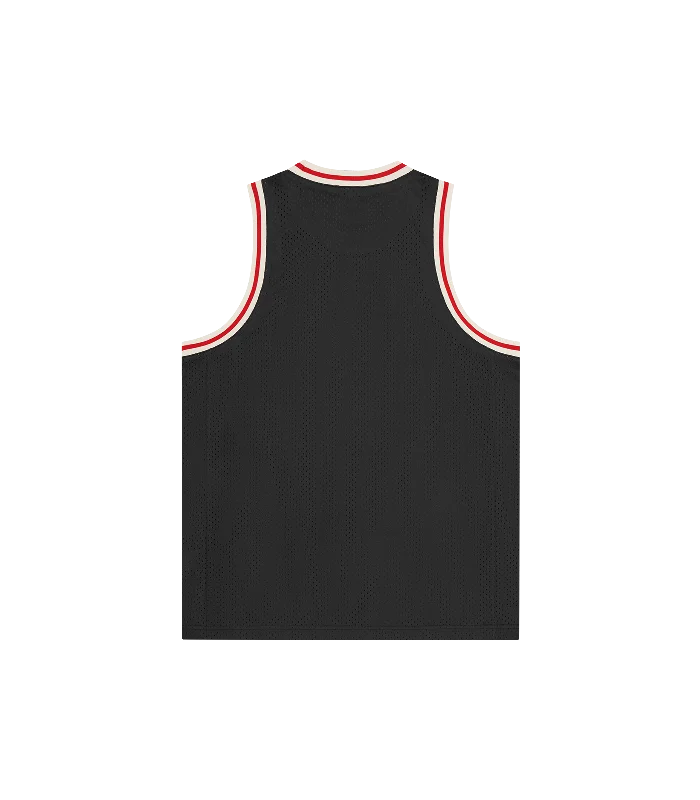 CREST BASKETBALL SHIRT - BLACK