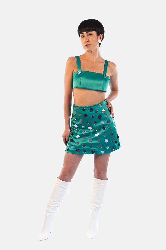 Crop Top Lisa in Emerald