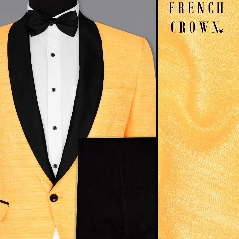 Dark Tangerine Designer Tuxedo Suit