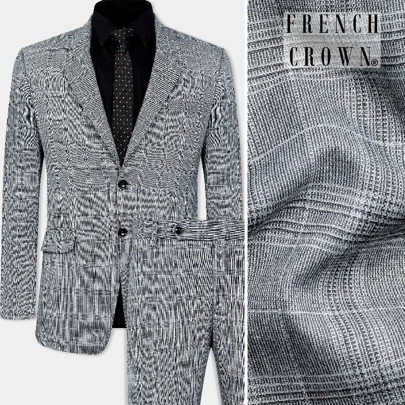 Dawn Gray Plaid Wool Rich Suit