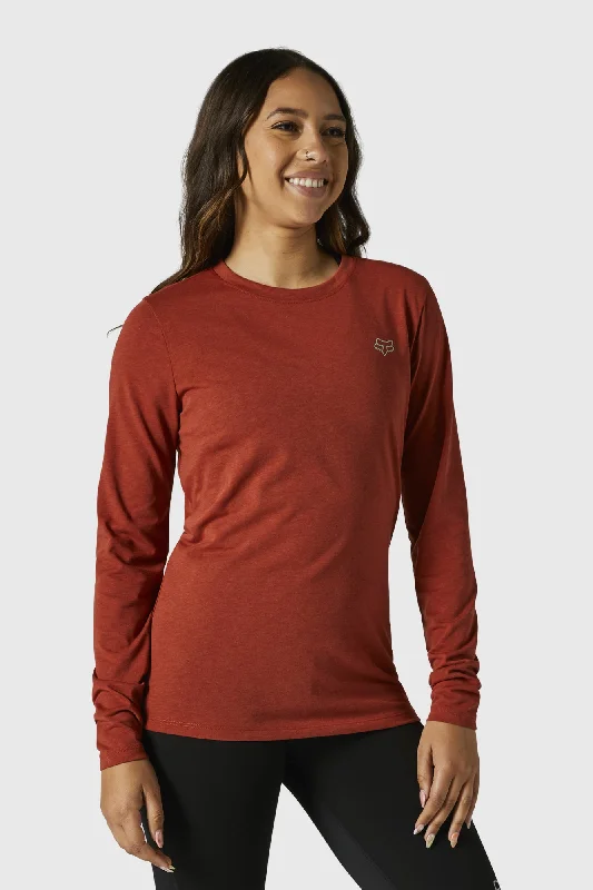 Fox Snipper LS Tech Tee - Red Clay