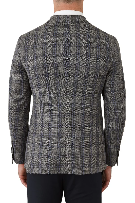 Gibson - Electron Jacket - Grey/Cobalt Check