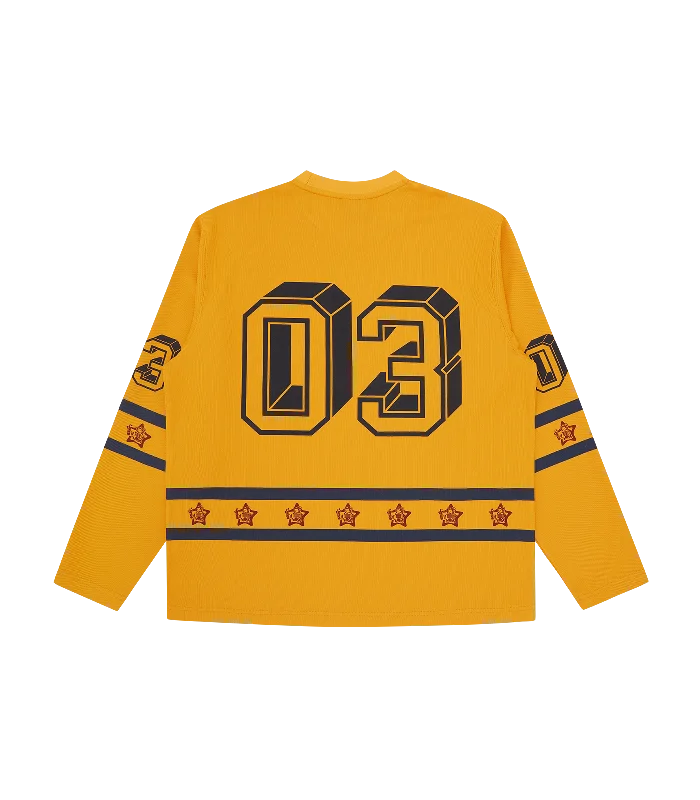 HOCKEY SHIRT - MUSTARD