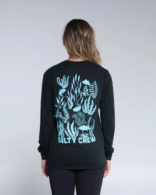 Kelp Forest Boyfriend L/S Tee - Faded Black