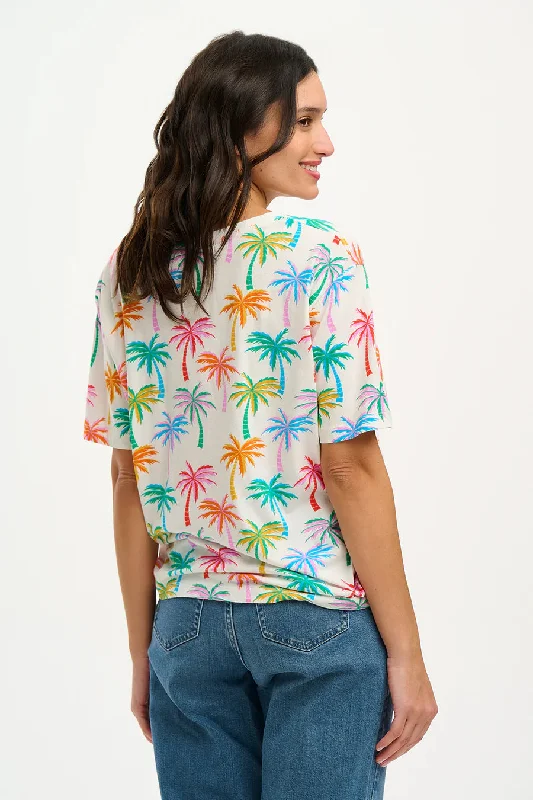 Kinsley Relaxed T-shirt - Tropical Palms