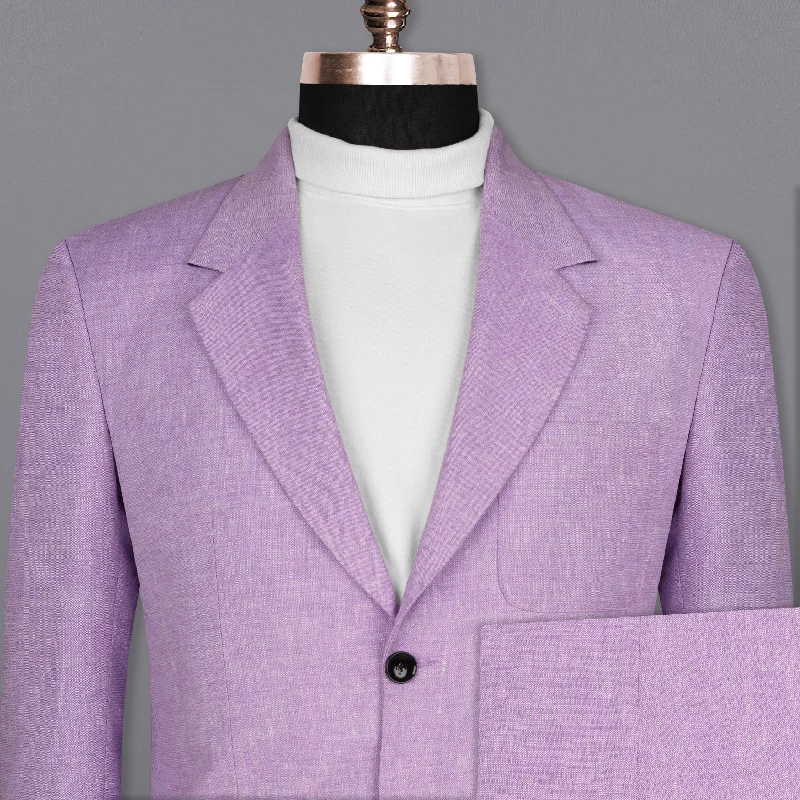 London Hue lilac Luxurious Linen Sports Suit