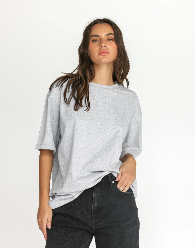 Luca Oversized Tee (Grey Marle)