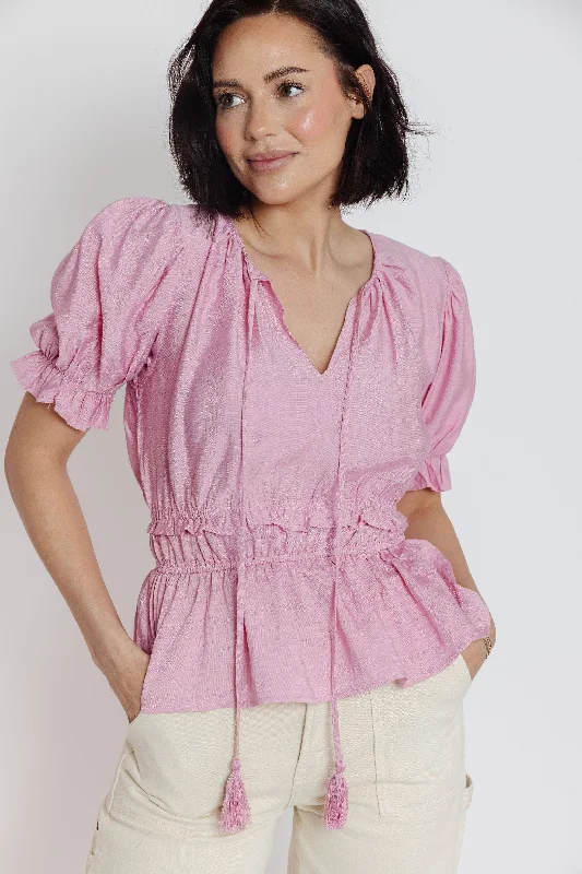 Maia Blouse in Pink