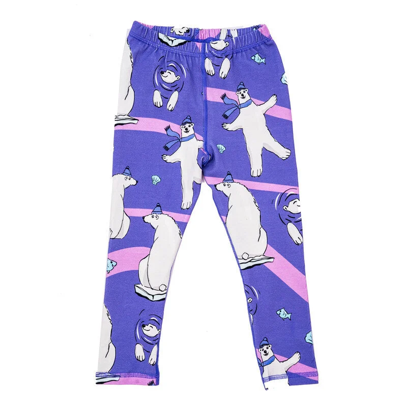 Purple Polar Bear Leggings