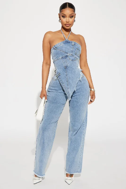 Next Level Denim Pant Set - Light Wash