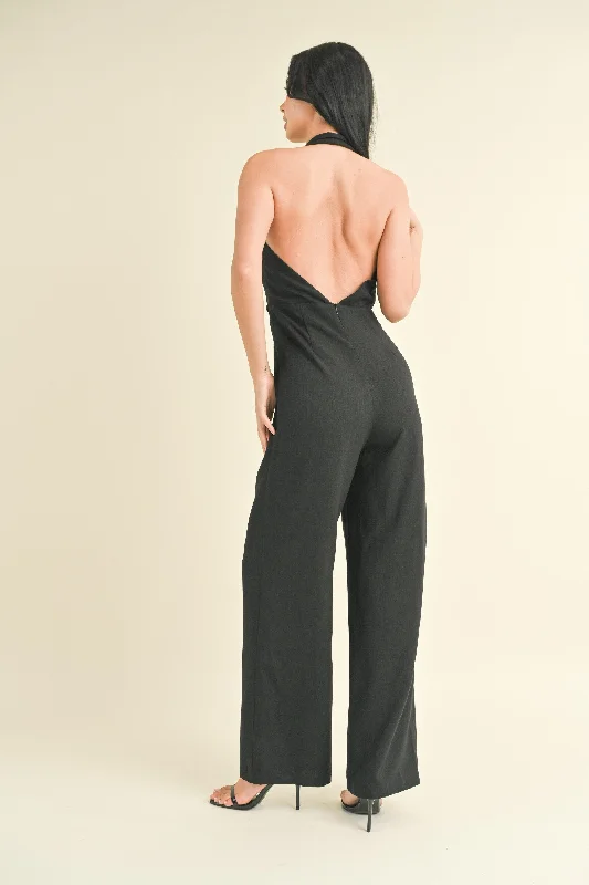 Night Owl Tailored Vest Jumpsuit