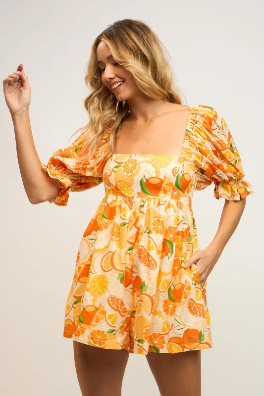 Orange Squeeze Romper FINAL SALE