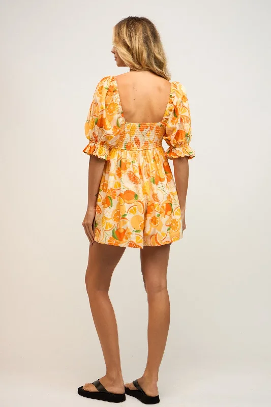 Orange Squeeze Romper FINAL SALE