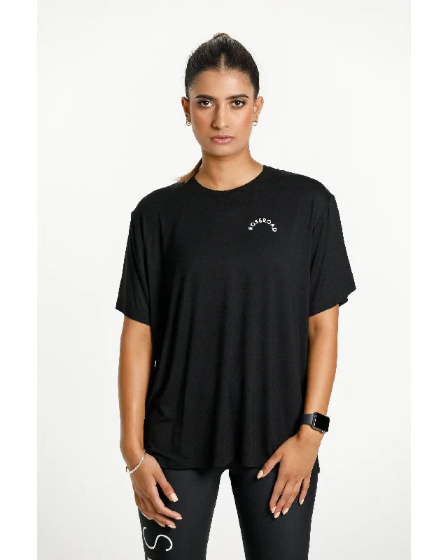 Rose Road Topher Tee - Black with Rose Road Arch Print