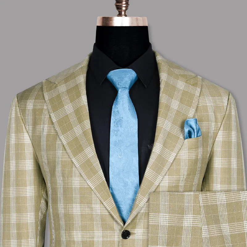 Sandcastle Plaid Wool Blend Suit