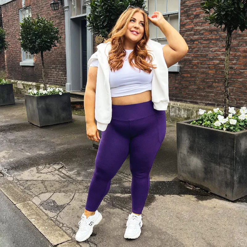 Squat-sichere - 7/8 Leggings - Suffragette Purple