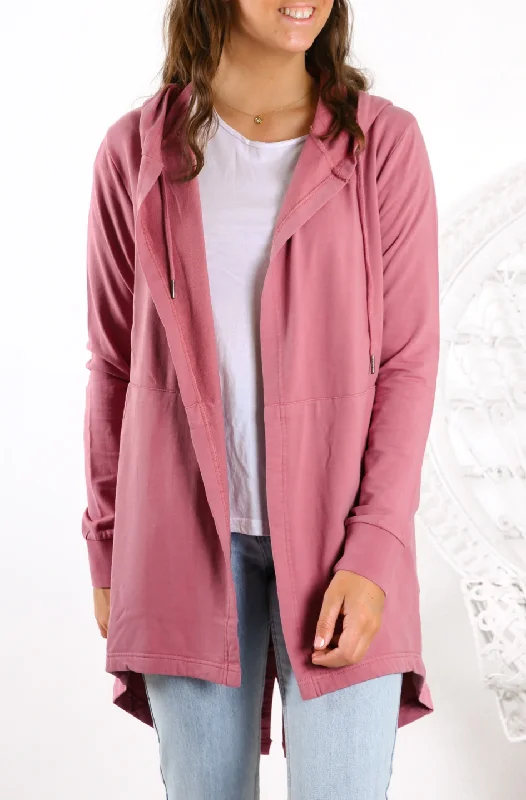 SILENT THEORY - Ashleigh hooded cardi - rose! 12