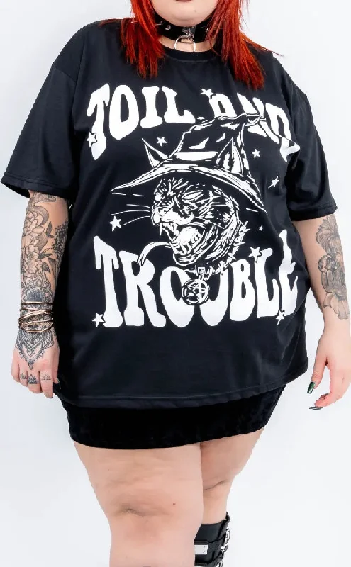 Toil and Trouble Oversized Tee | Plus Size