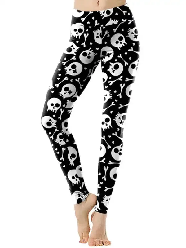 Women’s Halloween Graphic Print Trousers