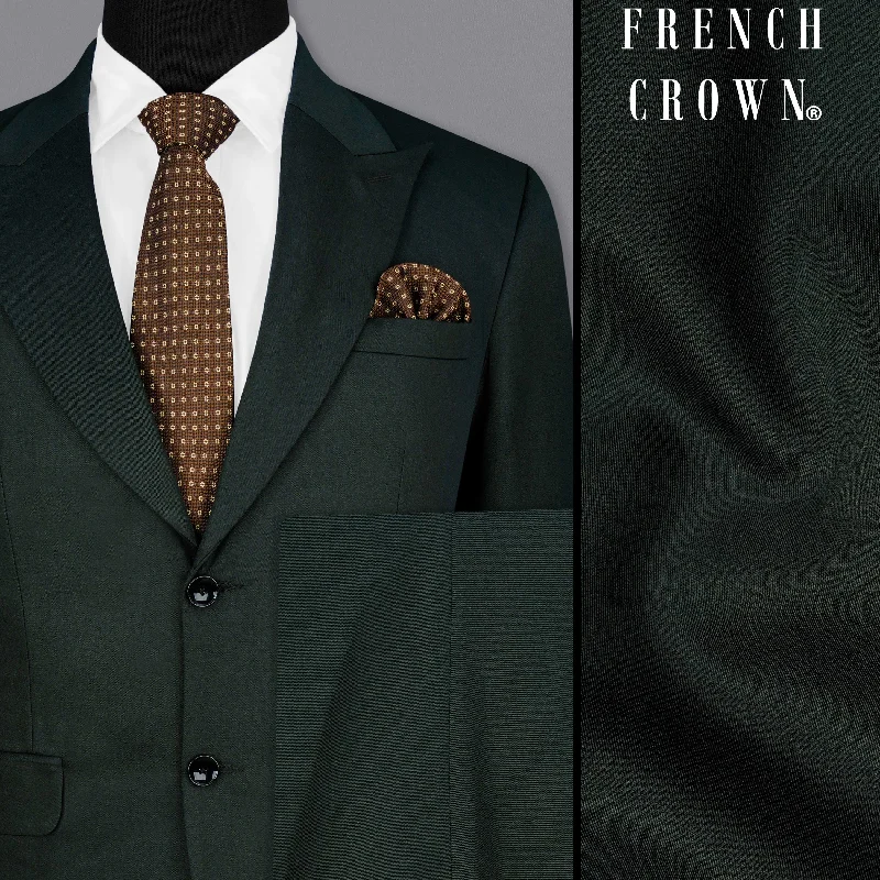 Zeus Dark Green Single Breasted Suit