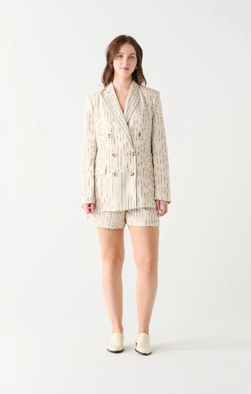 Charcoal Stripe Blazer- Dex