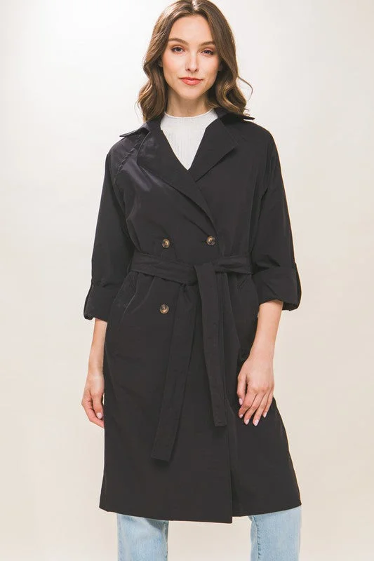 Double Buttoned Trench Coat