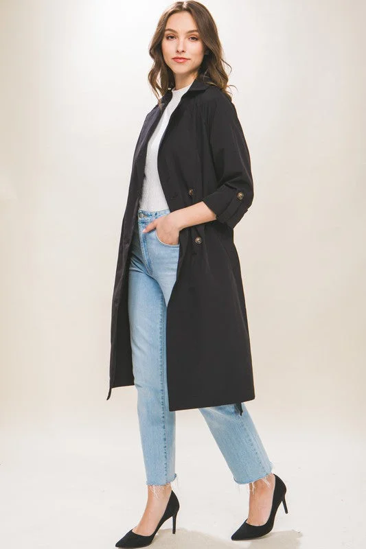 Double Buttoned Trench Coat