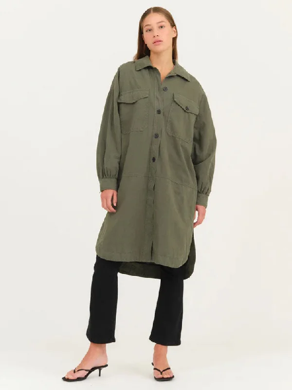 Ivy Copenhagen Eva Coat Titanium Army