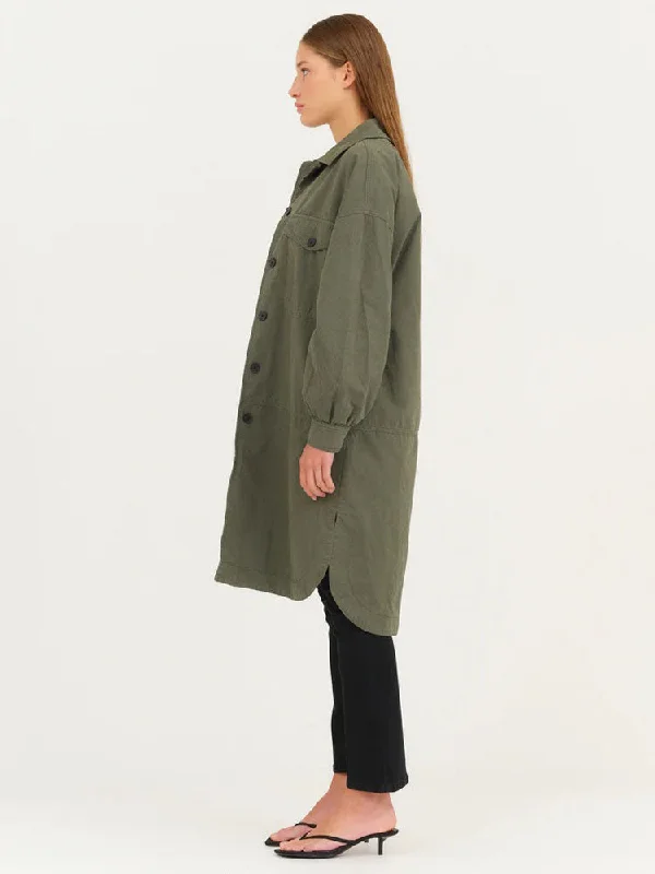 Ivy Copenhagen Eva Coat Titanium Army