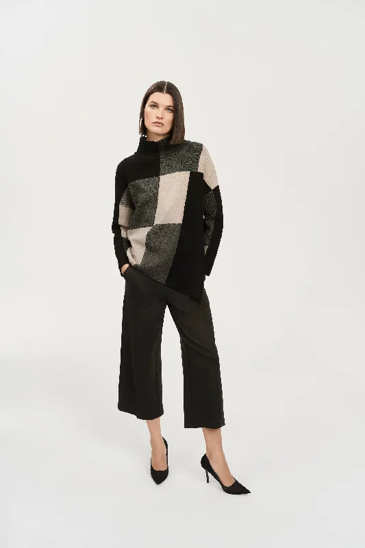 Joseph Ribkoff - Color-Block Jacquard Knit Pullover 🇨🇦